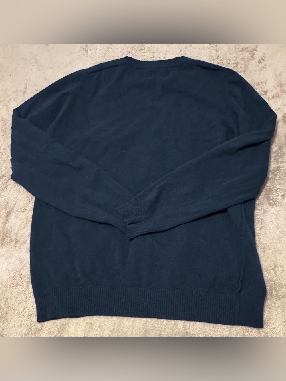 NNO7 Sweater Mens Large No Nationality Crew Neck Pullover Blue Casual Adul Wool - Picture 9 of 10